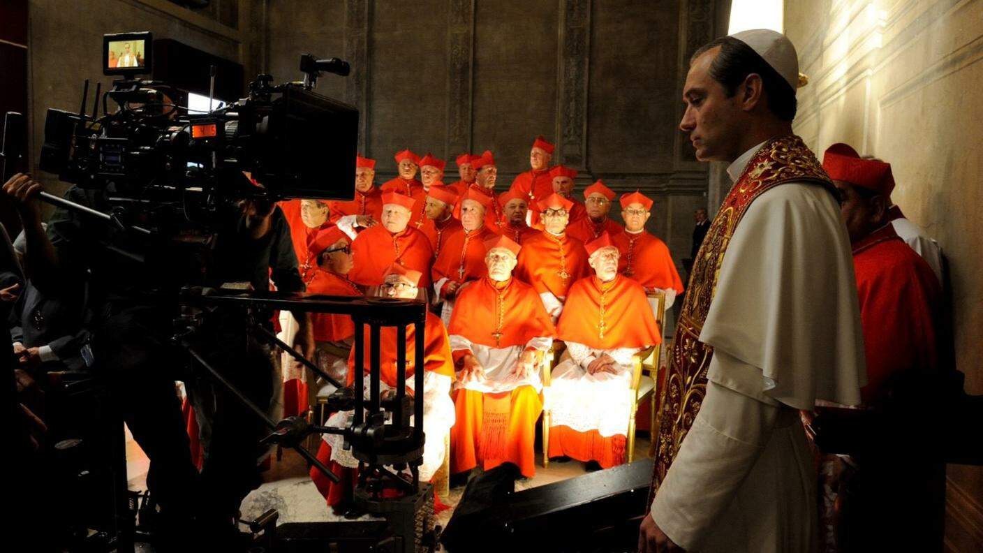 Il set di The Young Pope