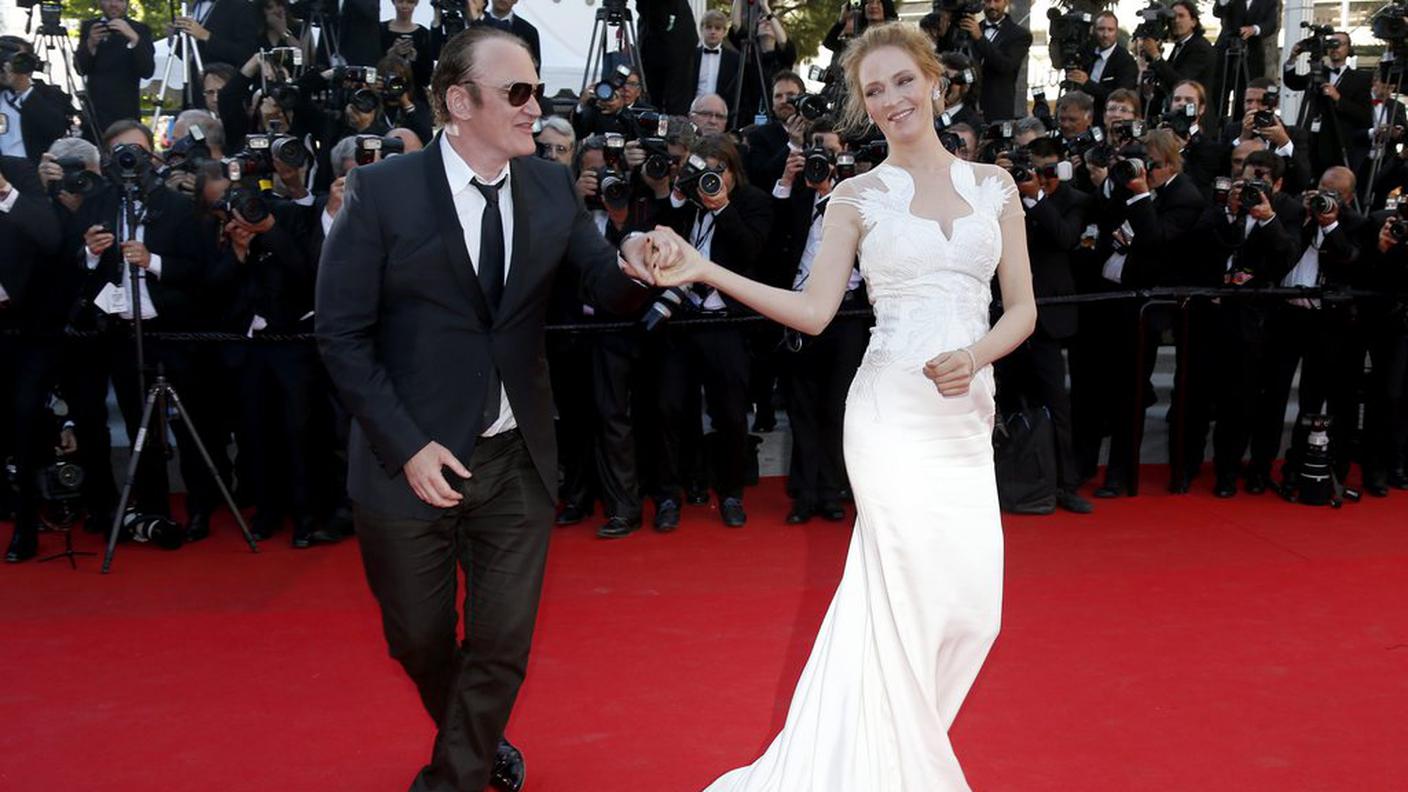 Con Quentin Tarantino a Cannes nel 2014