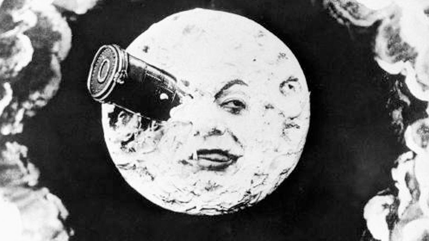 Un'immagine tratta da "La voyage dans la lune" realizzato nel 1902