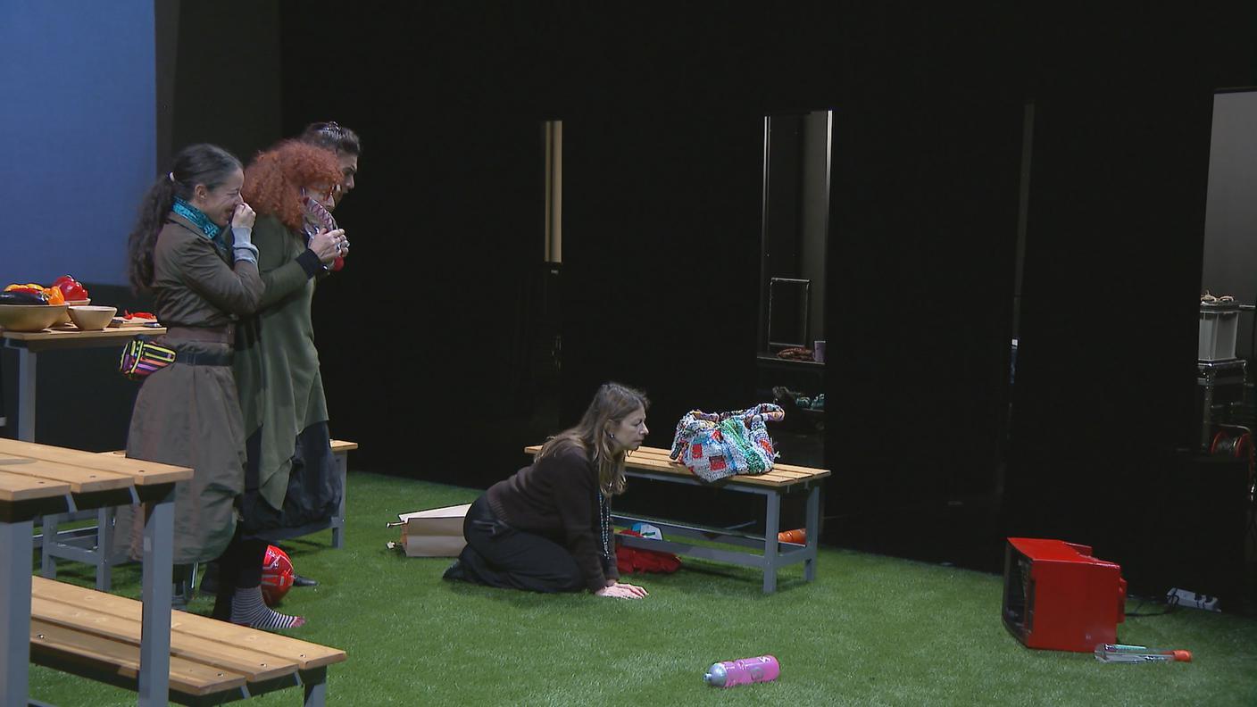 Un momento delle prove