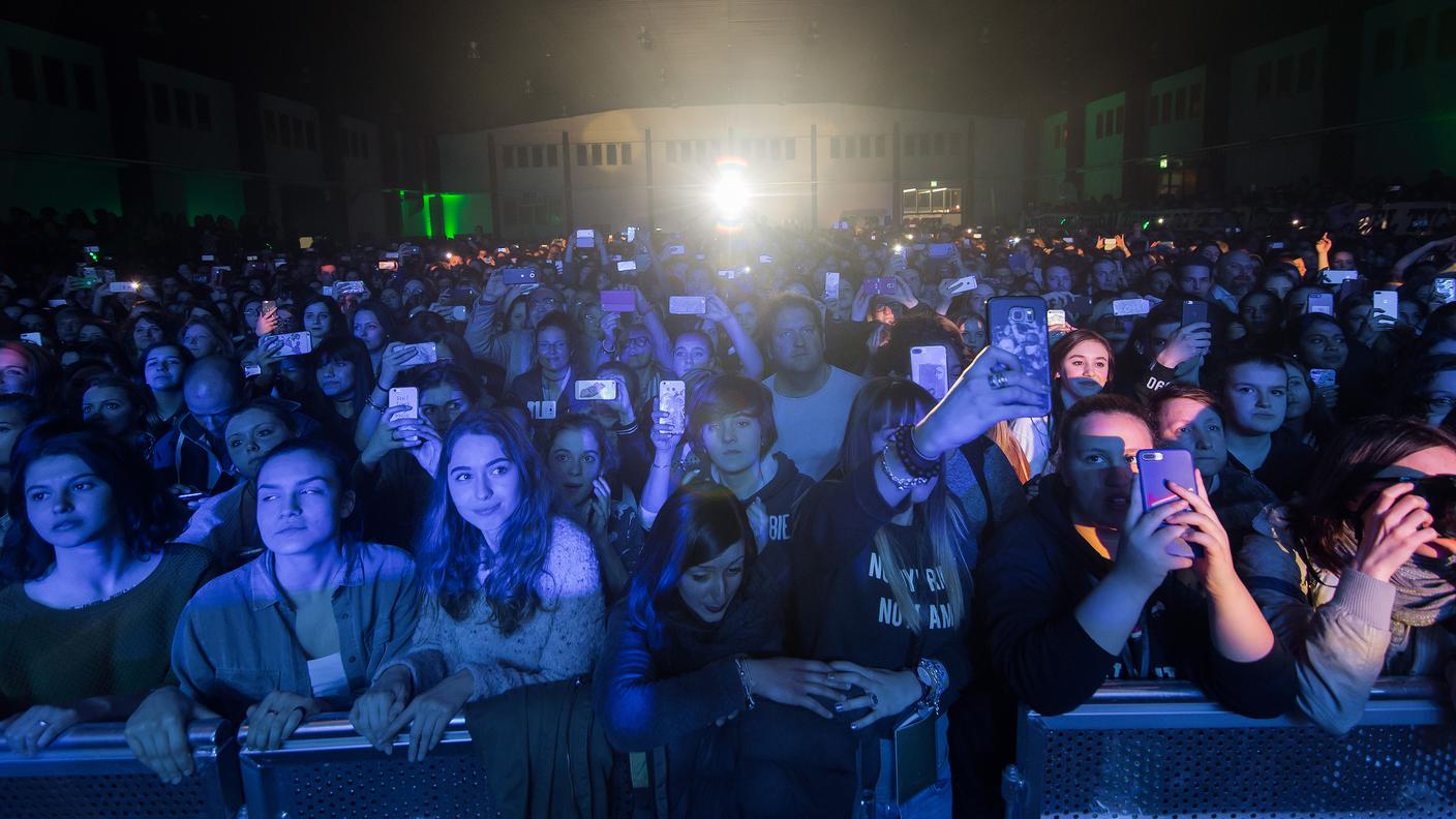 Il pubblico del Padiglione Conza