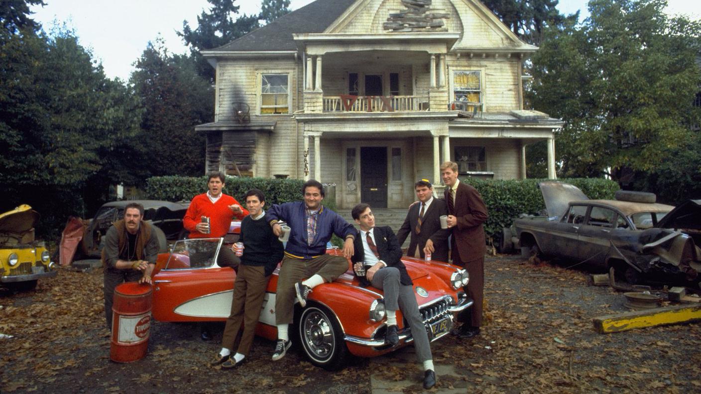 La Animal House che lo rese famoso (Furst è il secondo da destra)