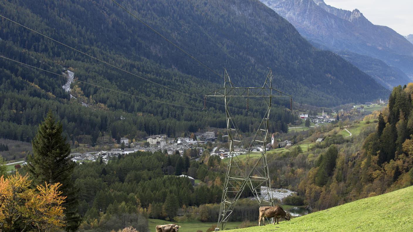 La zona del paese di Vicosoprano da dove prende avvio il percorso