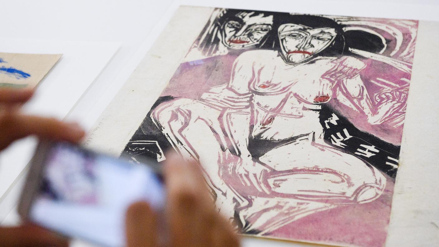 "Melancholisches Maedchen" di Ernst Ludwig Kirchner