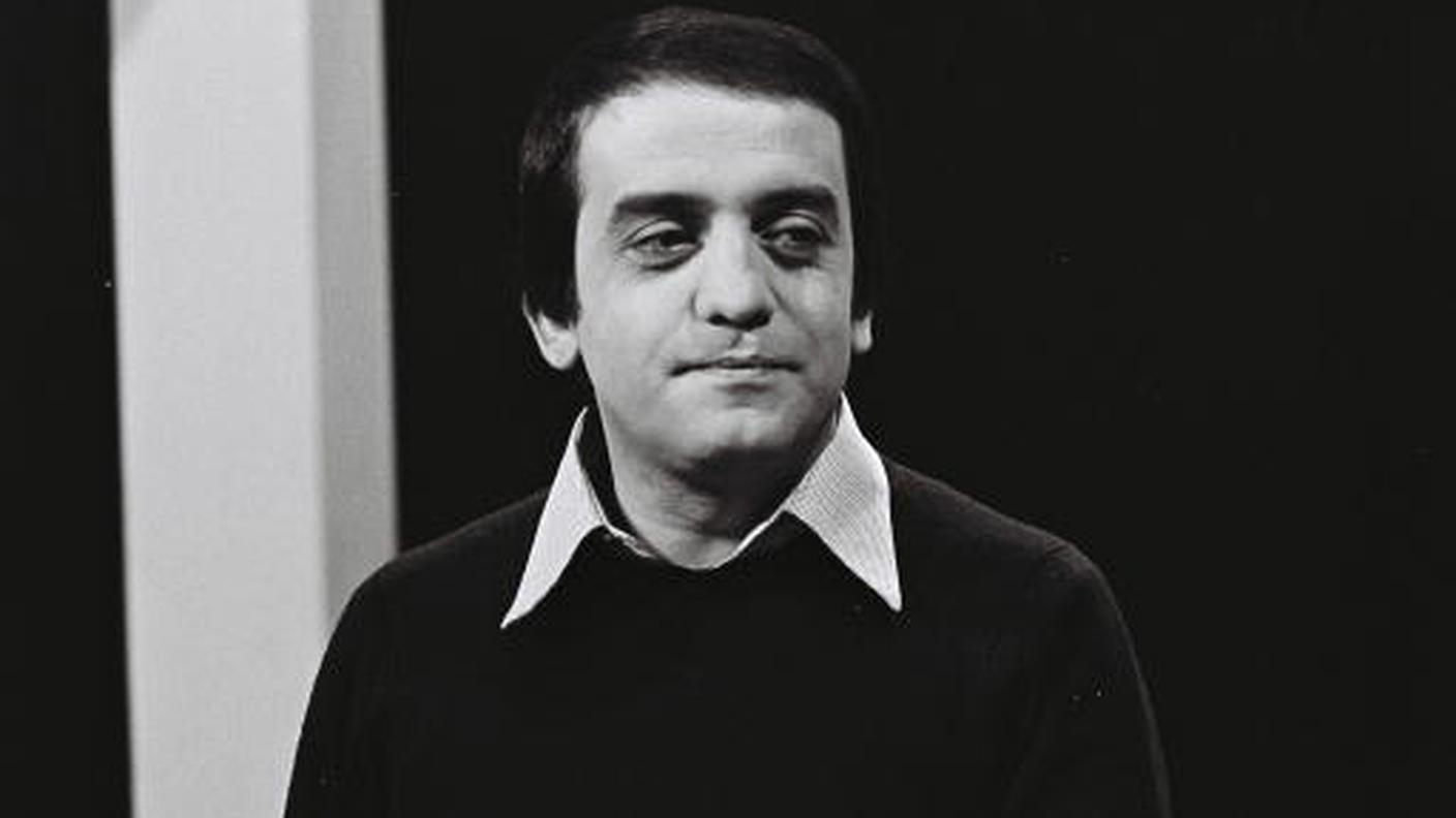 L'artista, qui in un'immagine da una trasmissione musicale diffusa dalla RSI nel 1973