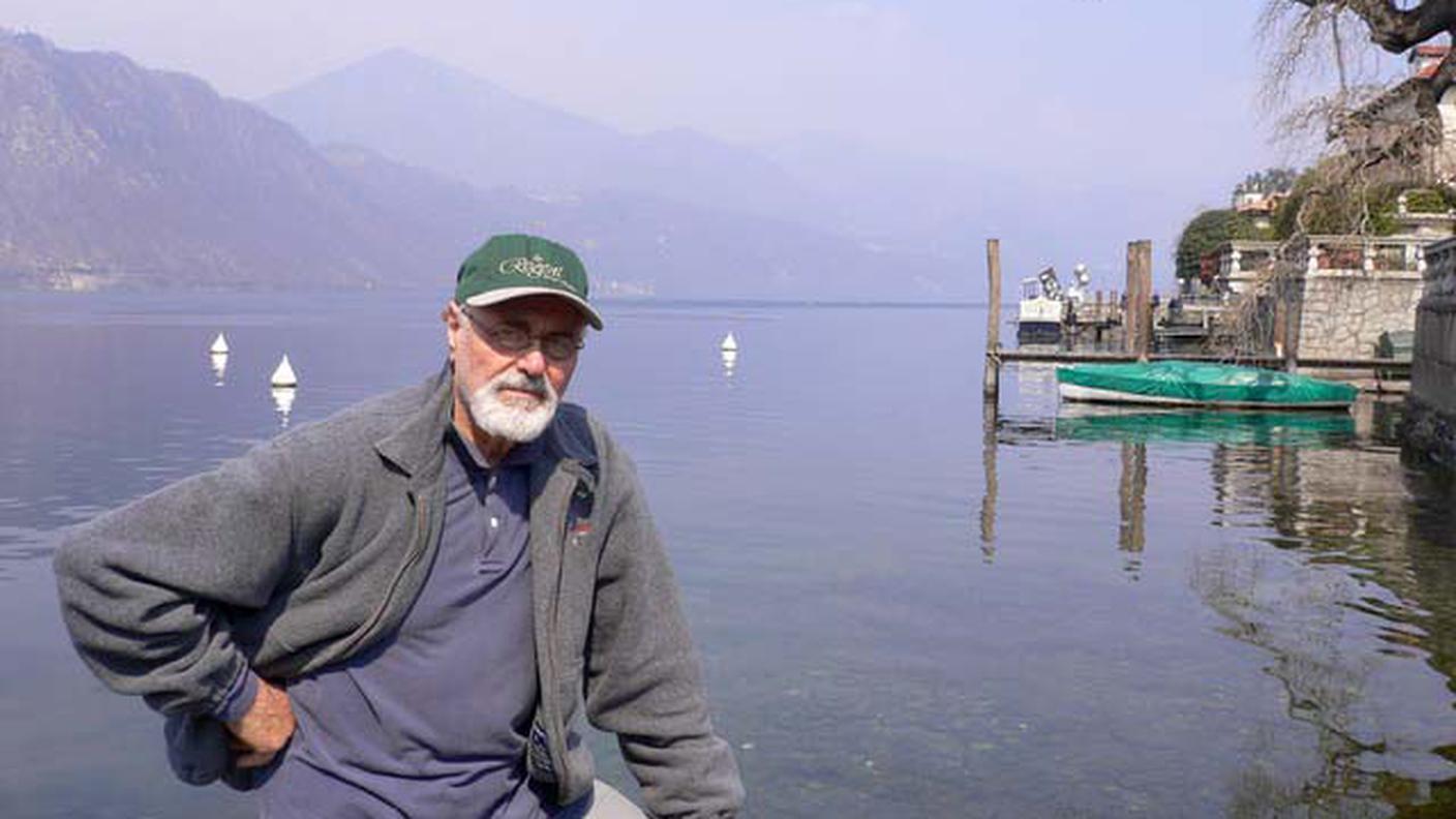 Pino Lella in gita al Lago d'Orta con lo scrittore Mark Sullivan nel 2006