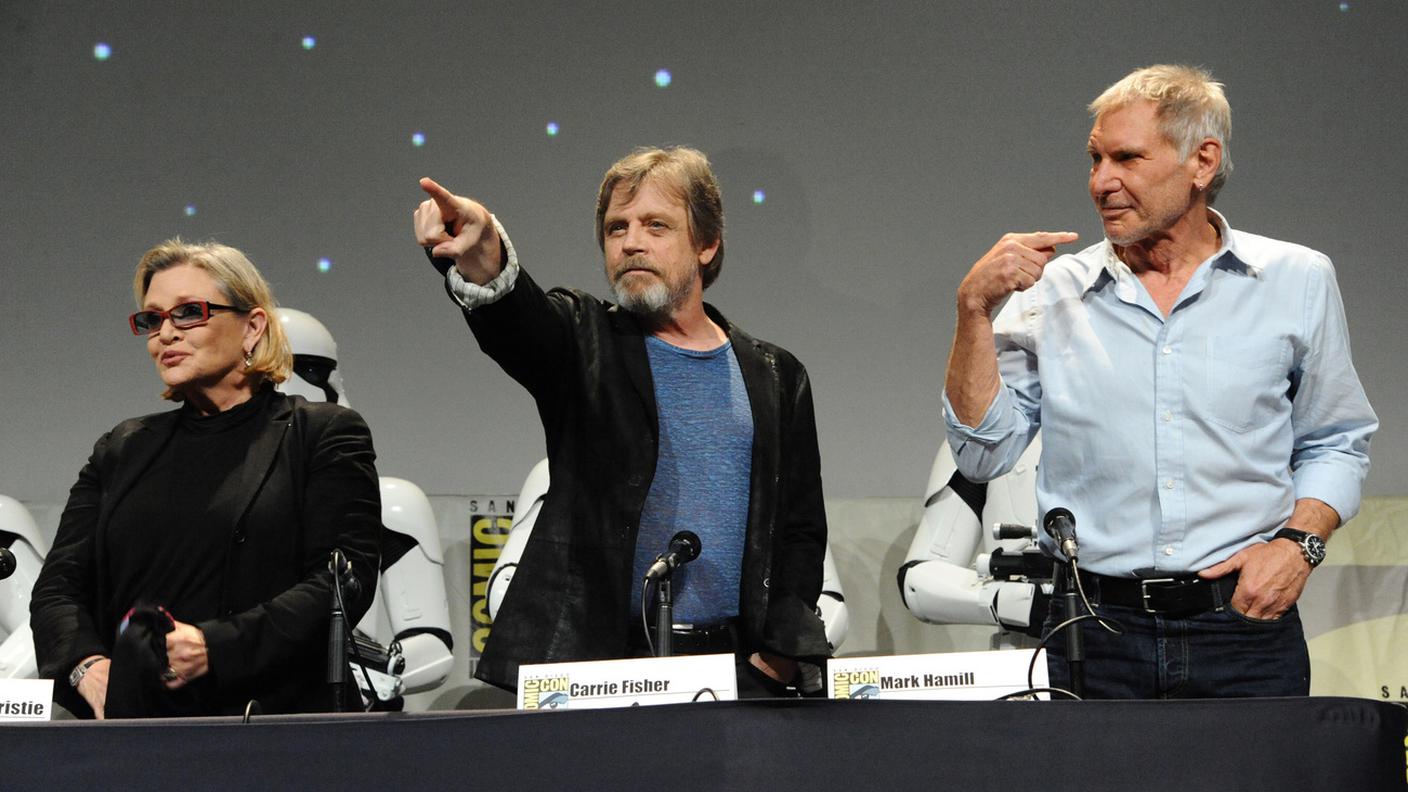 Leia, Luke e Han sono tornati sullo schermo nel 2015