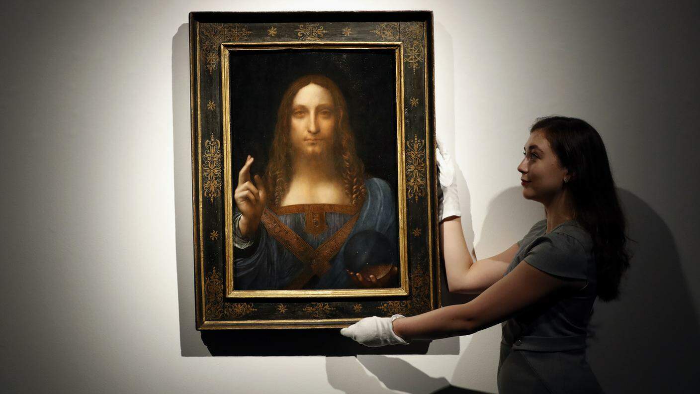 L'opera Salvator Mundi è stata attribuita a Leonardo da Vinci