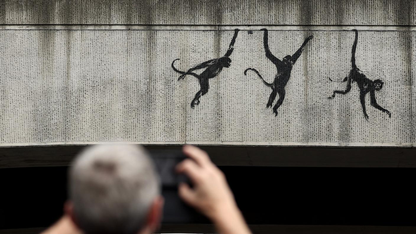 le scimmie di Banksy