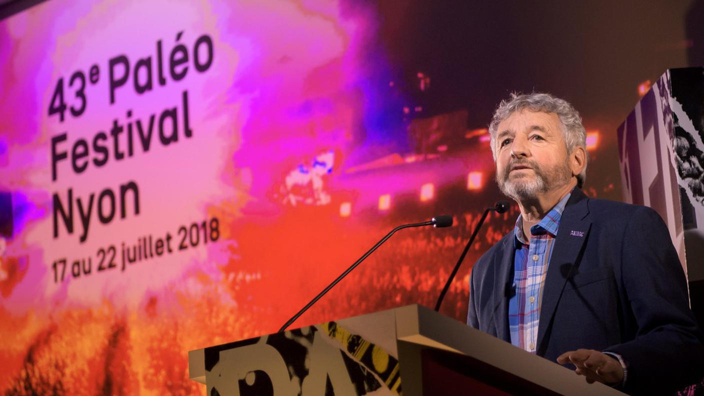 Daniel Rossellat mentre svela i dettagli di Paléo 2018