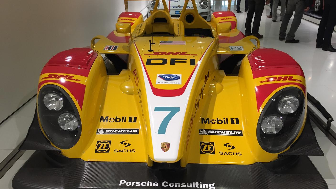La Porsche RS Spyder LMP2 che corse in America dal 2005