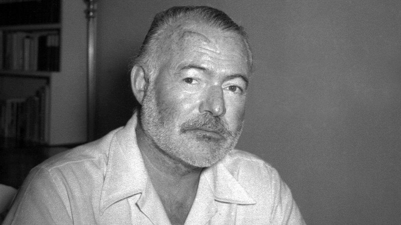Ernest Hemingway immortalato nel 1950