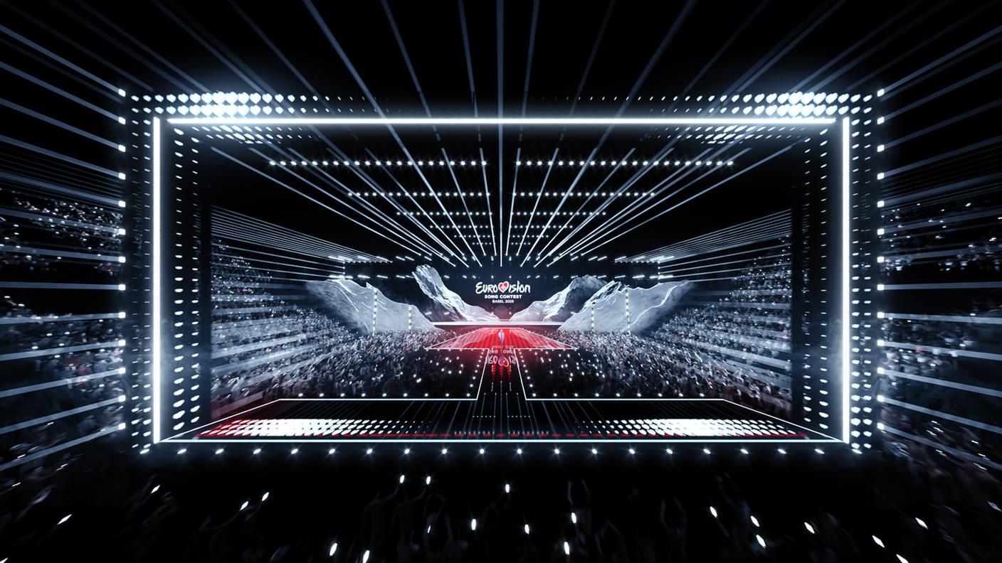 la scenografia dell'Eurovision 2025