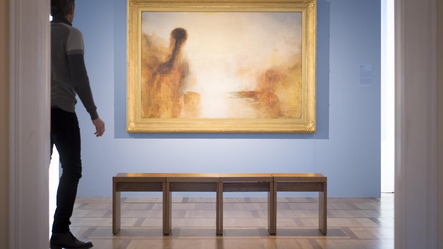 Un interno del Museo dell'Hermitage di Losanna, dove sono esposte opere di artisti britannici