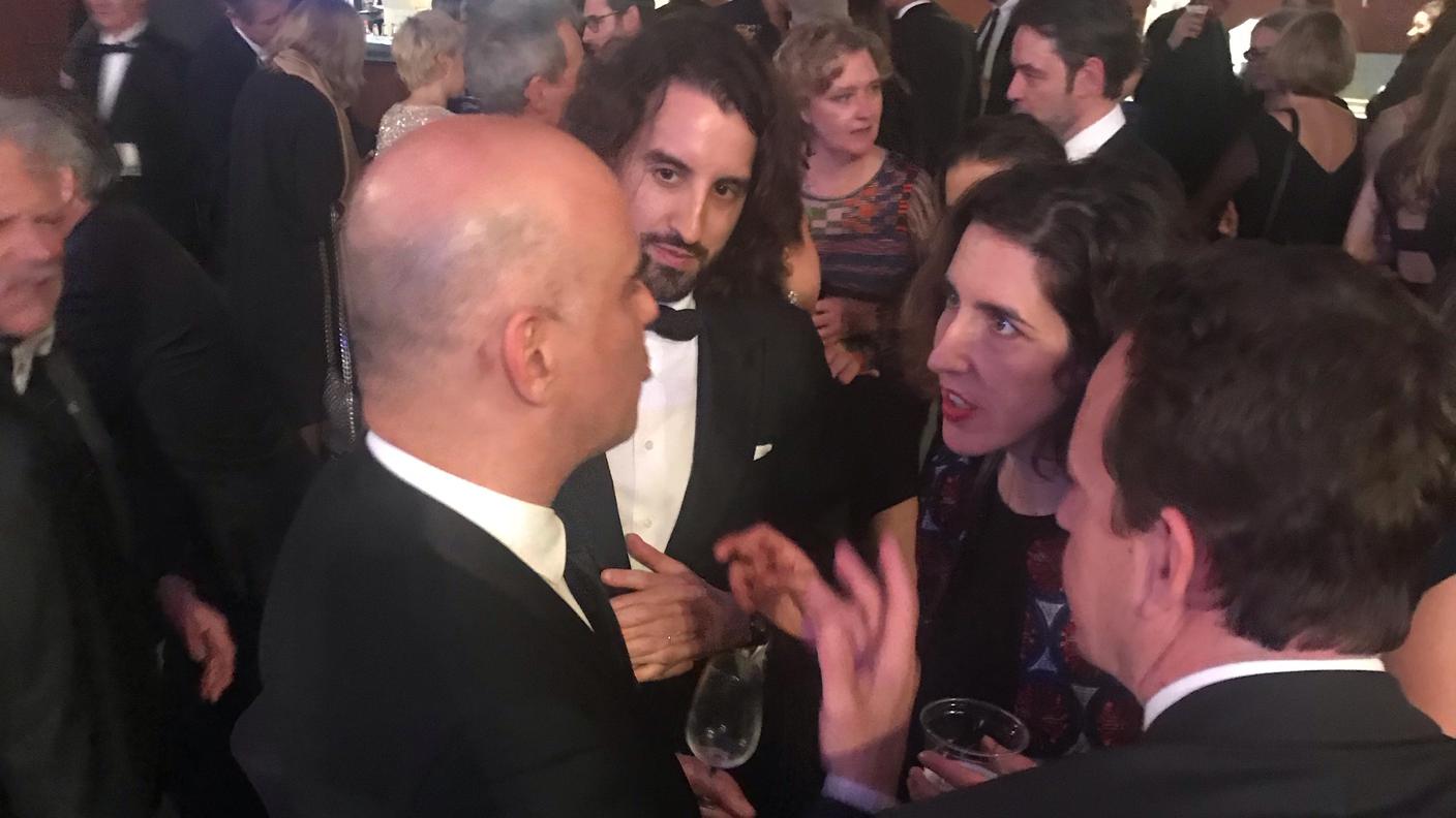 La neo-direttrice di Locarno Lili Hinstin in fitto colloquio con Alain Berset