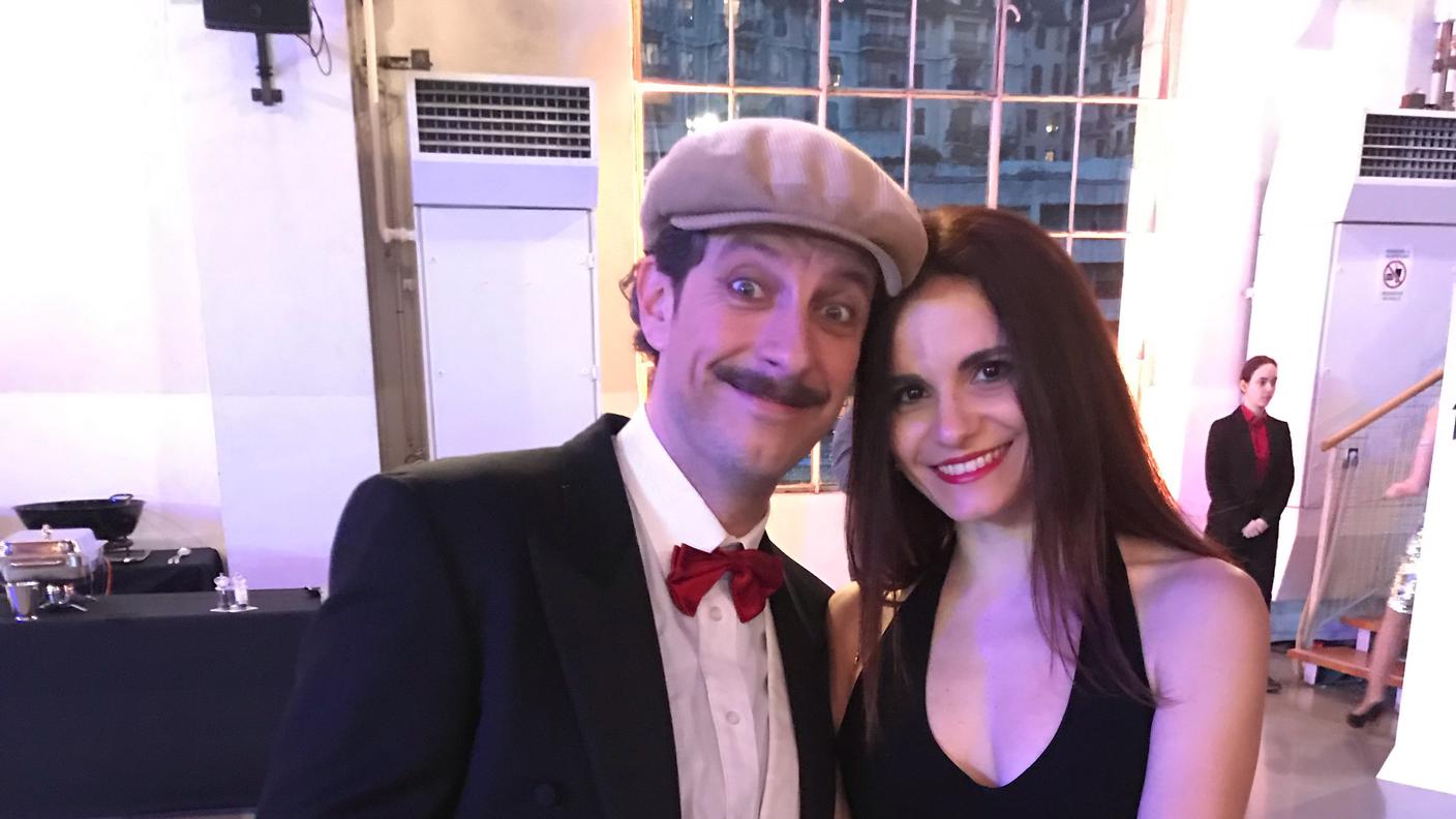 Bussenghi e la sua accompagnatrice al BFM