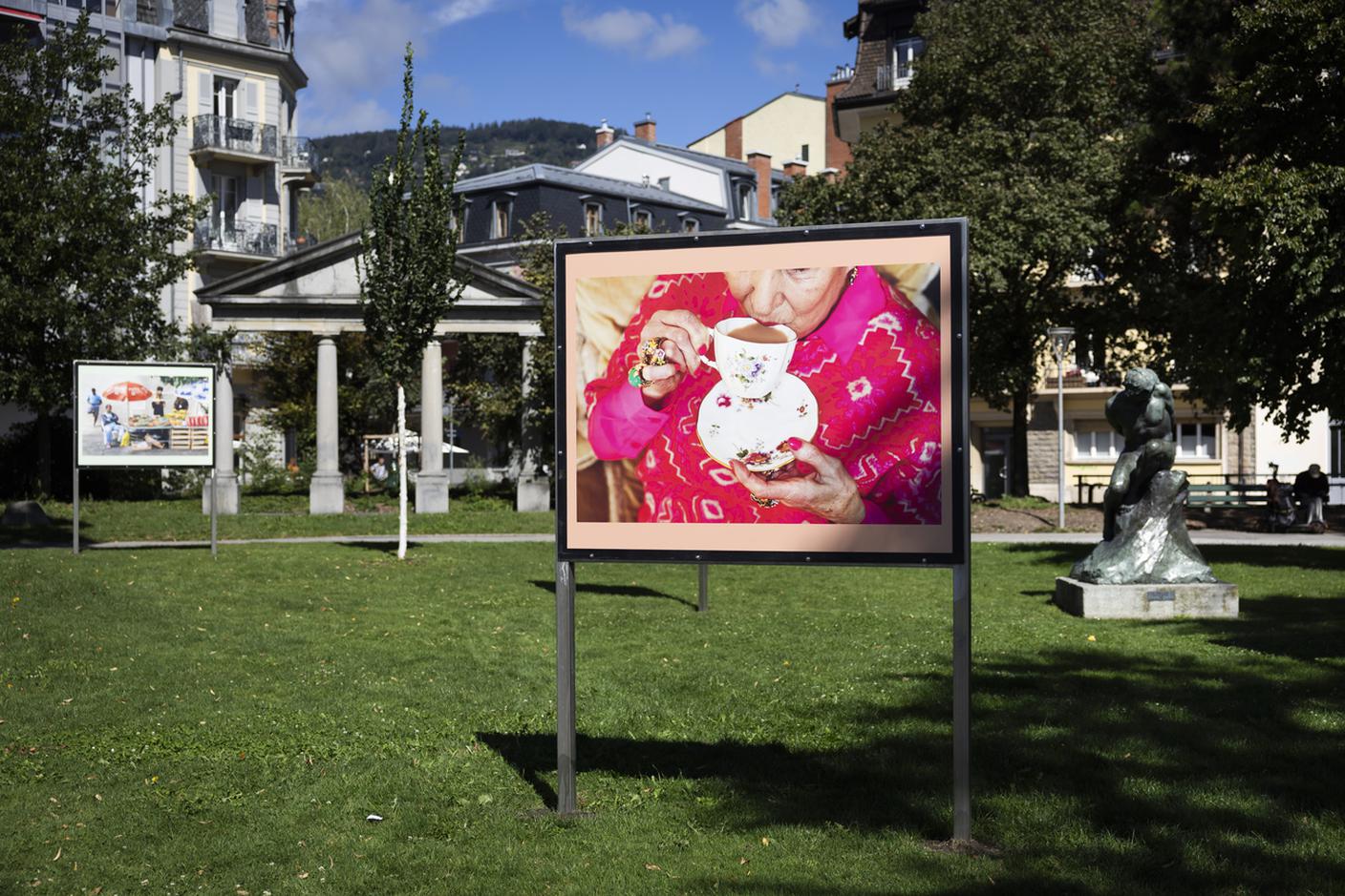 Un esempio del suo stile al Festival "Images Vevey" a Vevey