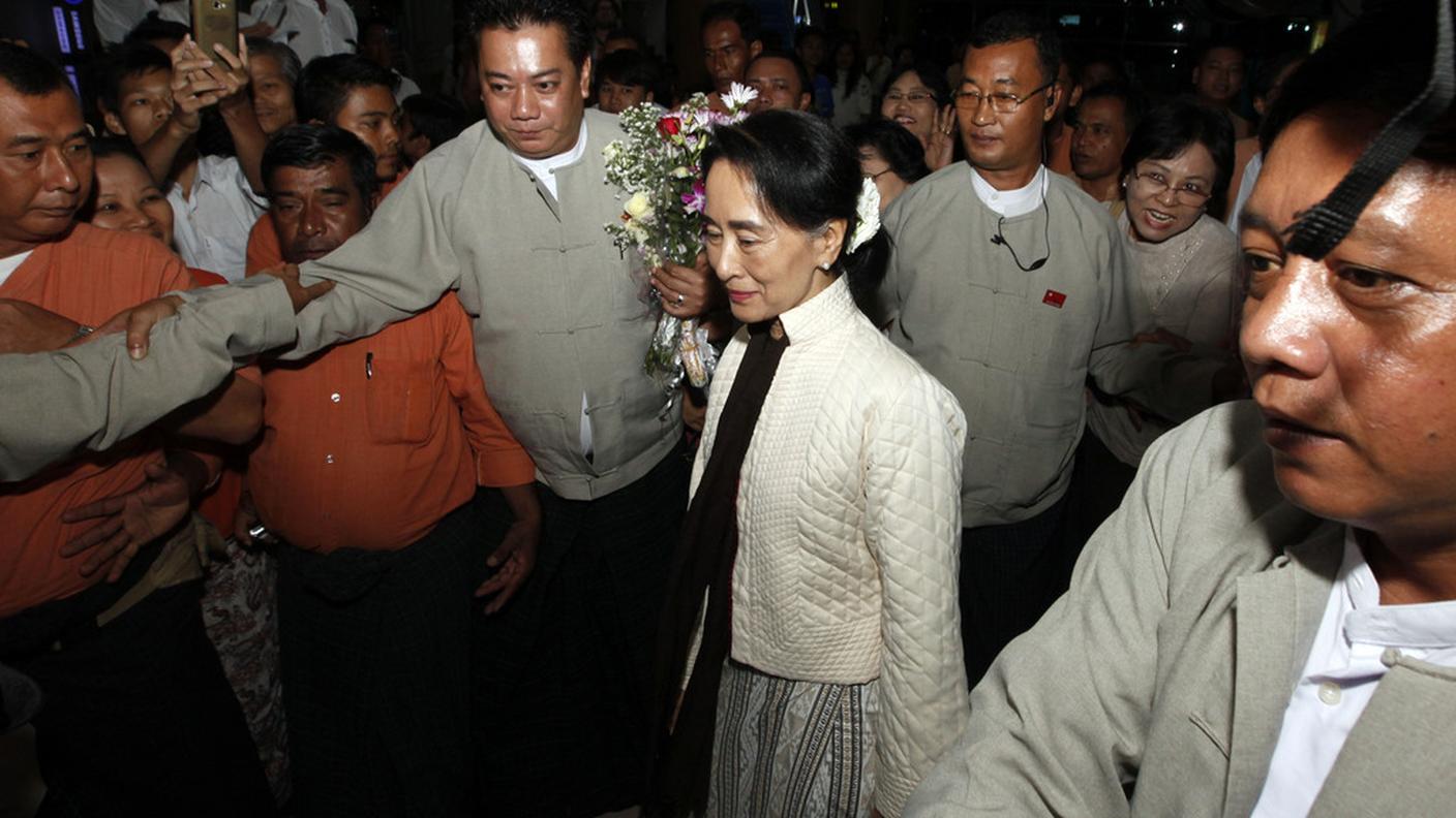 La partenza da Yangon