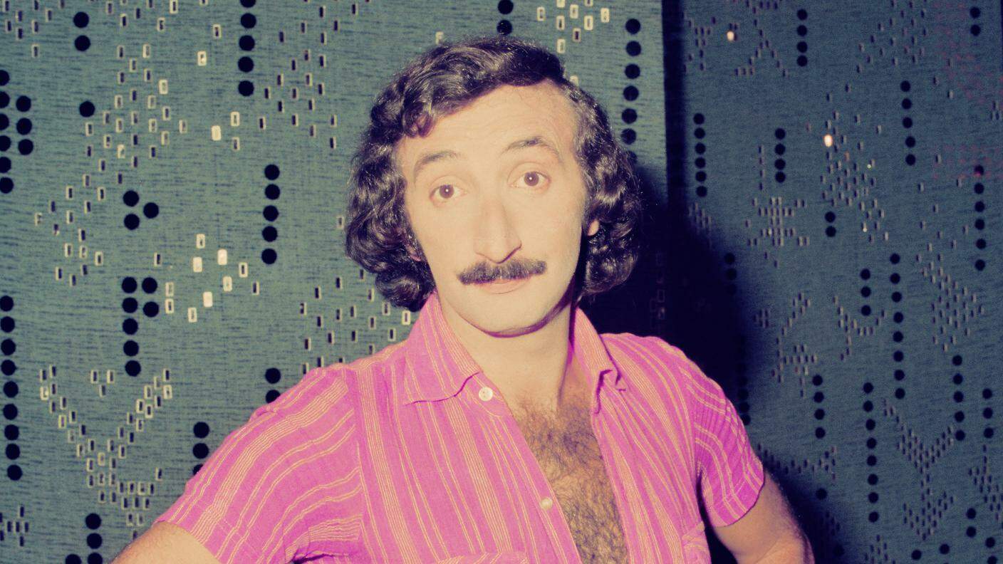 Franco Gatti ripreso in occasione di un'esibizione dei Ricchi e Poveri alla RSI nel 1976