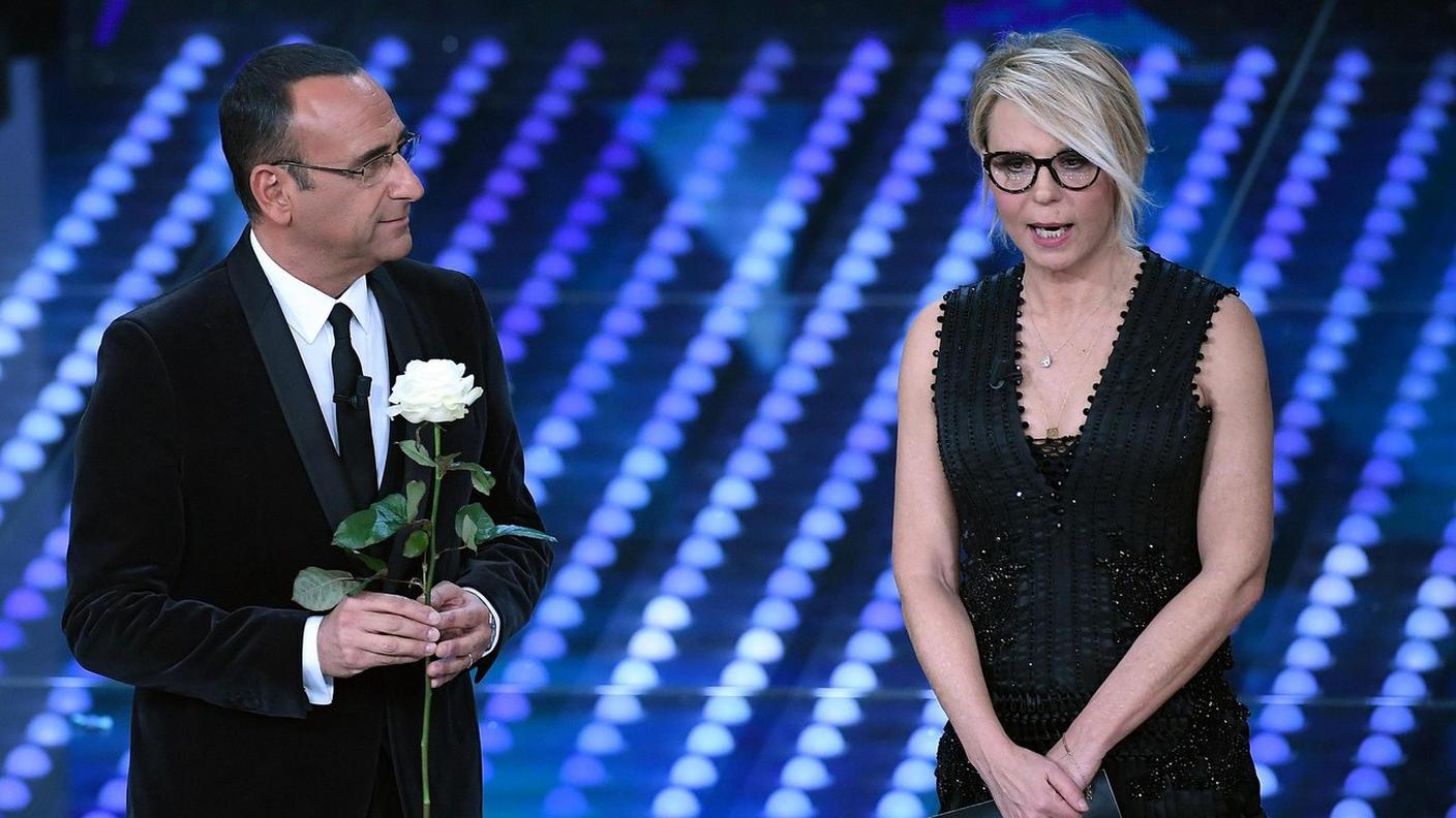 Carlo Conti e Maria de Filippi, i padroni di casa al 67° Festival di Sanremo
