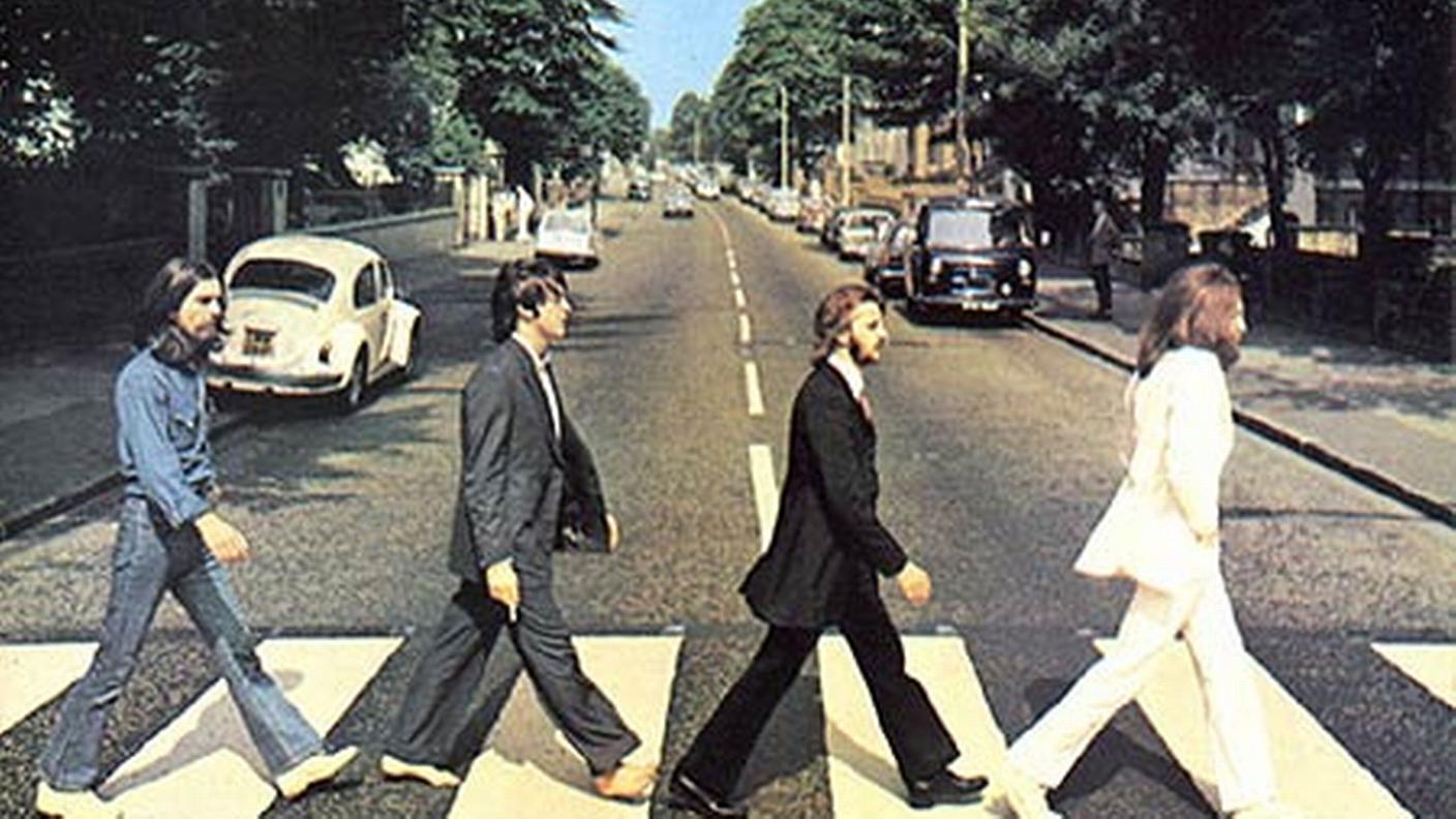 La copertina originale del disco dei Beatles