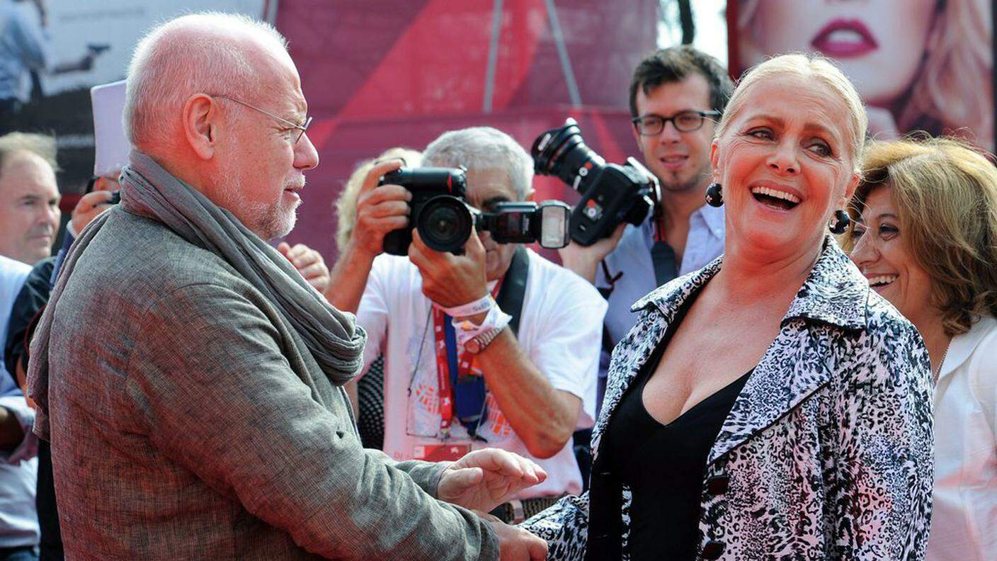 L'attrice a Venezia con l'ex direttore del festival Marco Müller