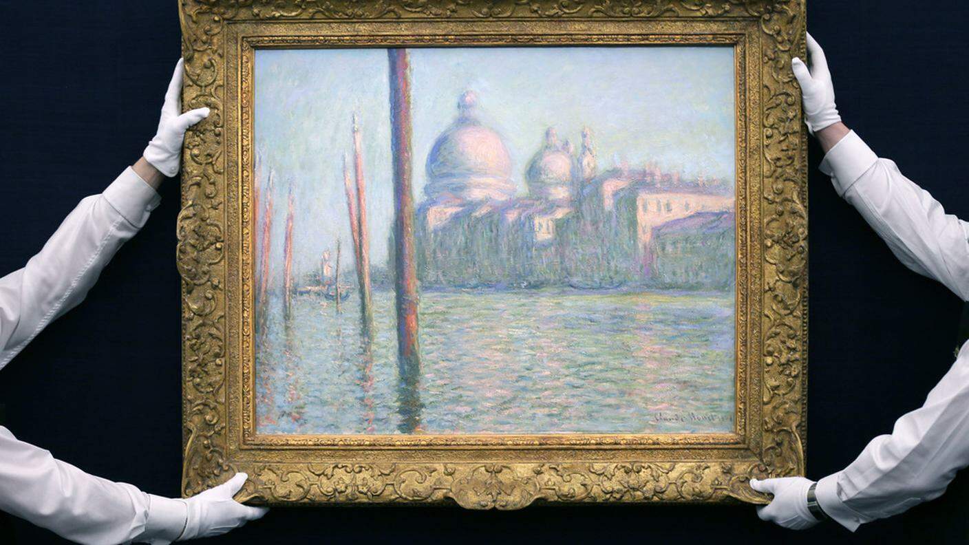 "Il Canal Grande", opera di Claude Monet, fotografata da Sotheby's