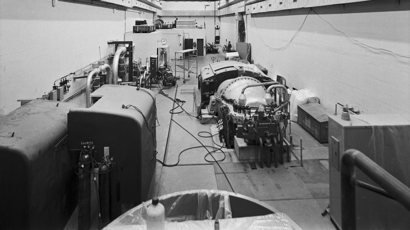 La sala macchine della centrale di Lucens