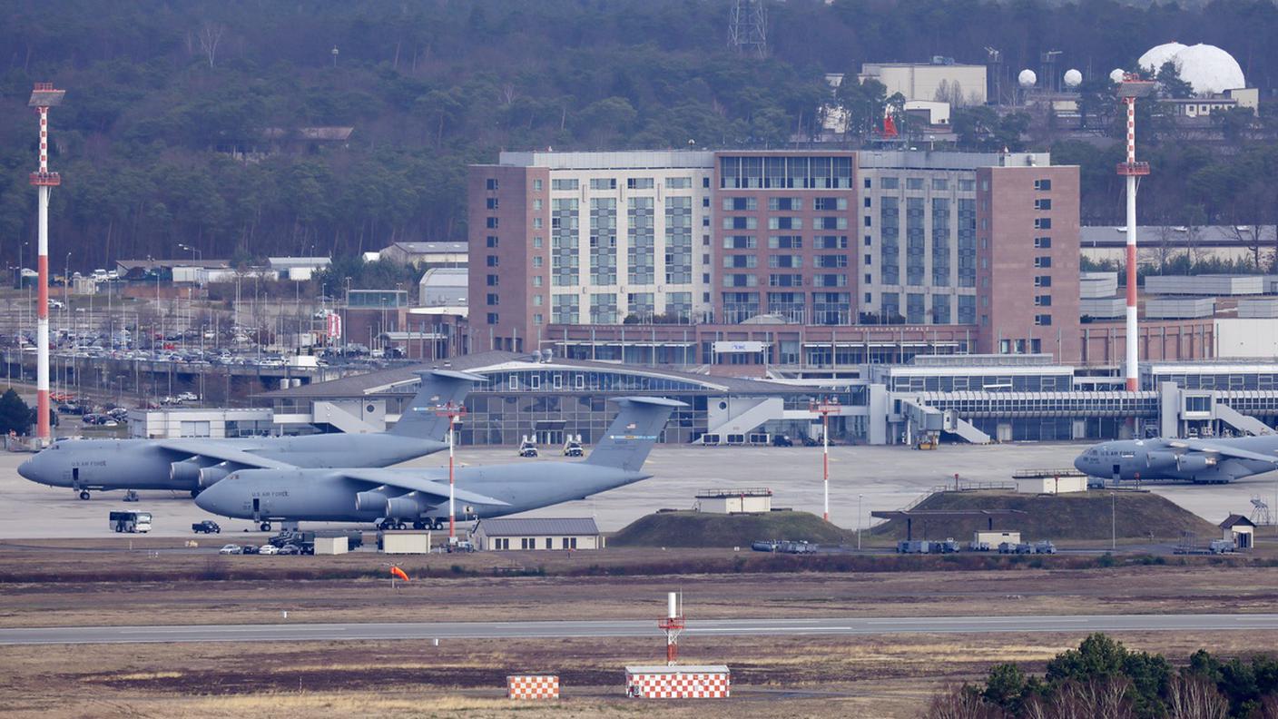 Aerei militari statunitensi alla base di Ramstein, in Germania