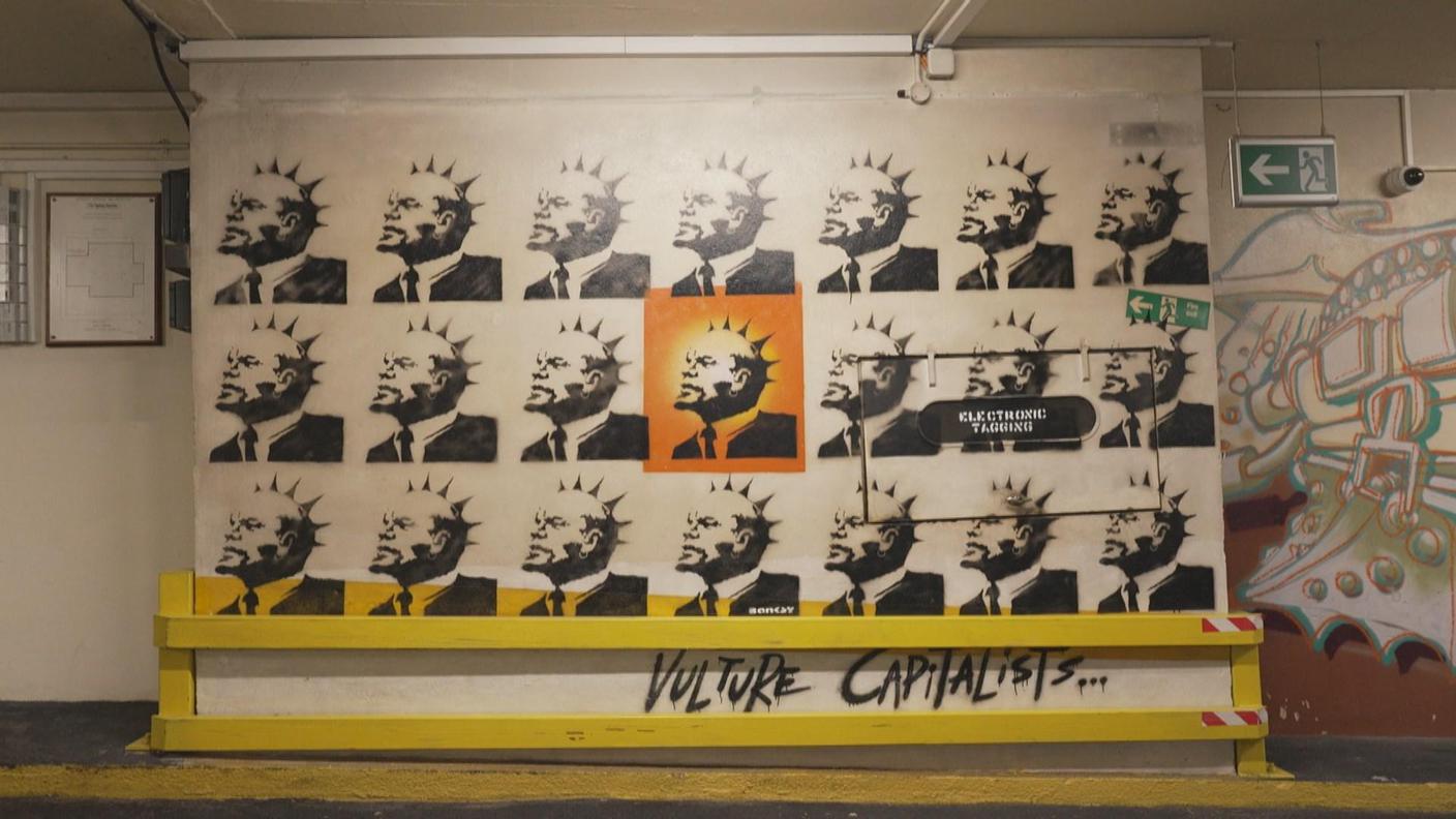 Un grande affresco di Banksy