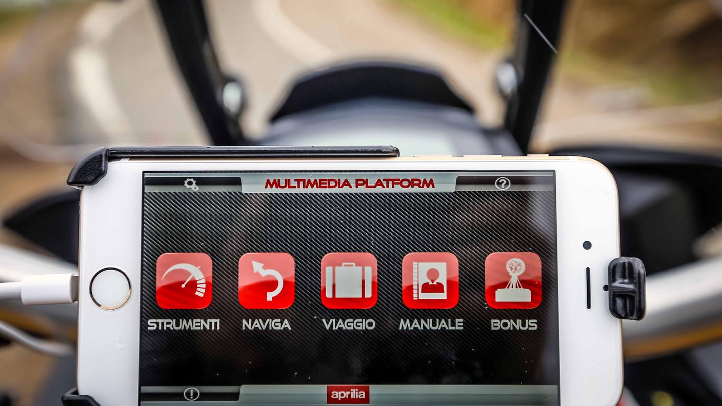 L'app con la quale si può gestire la moto
