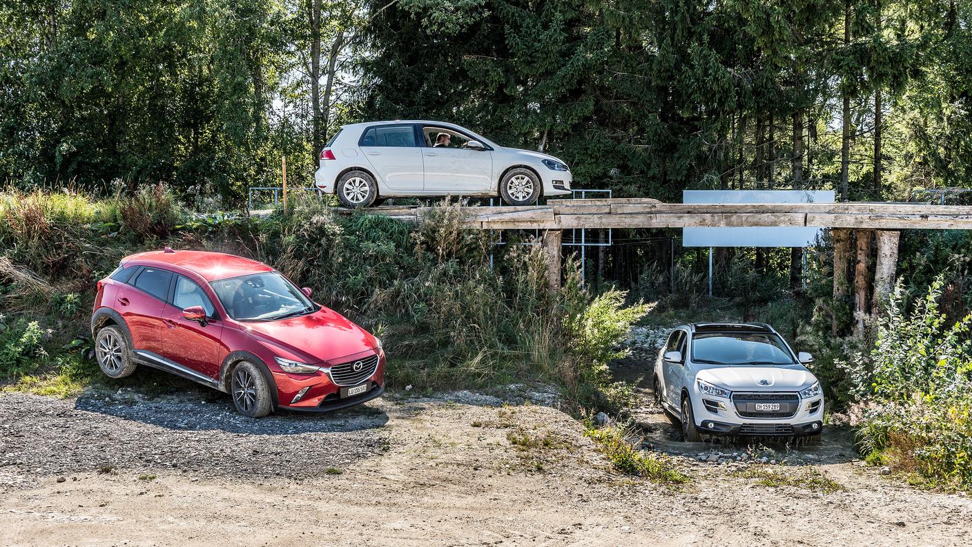 Le tre 4x4 messe a confronto.