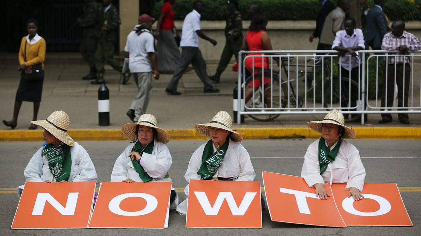 A Nairobi non sono mancate le proteste contro il WTO