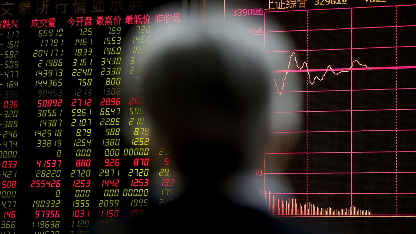 Il rallentamento dell'economia si riflette in borsa