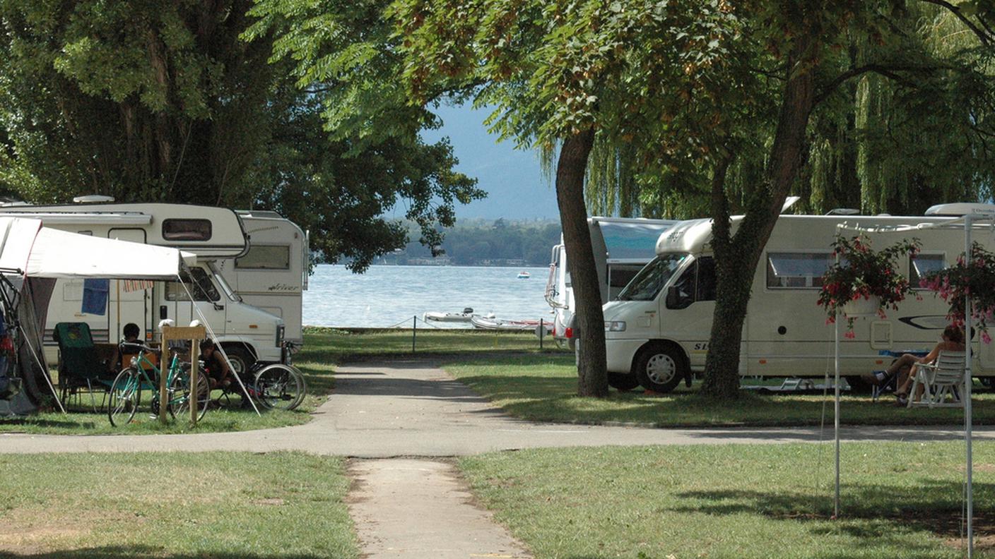 Il camping del TCS a Vésenaz, nel canton Ginevra