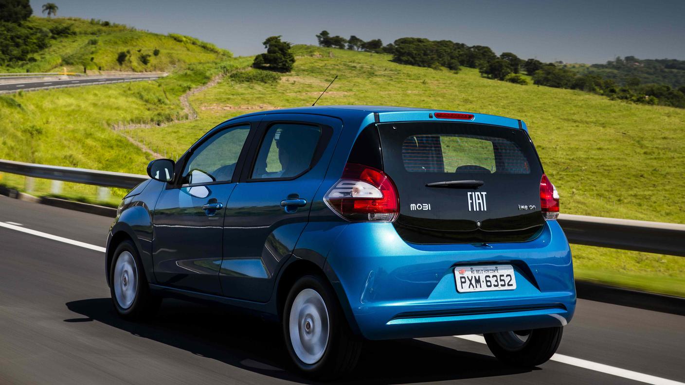 La coda sembra esteticamente riuscita sull'inedita Fiat Mobi