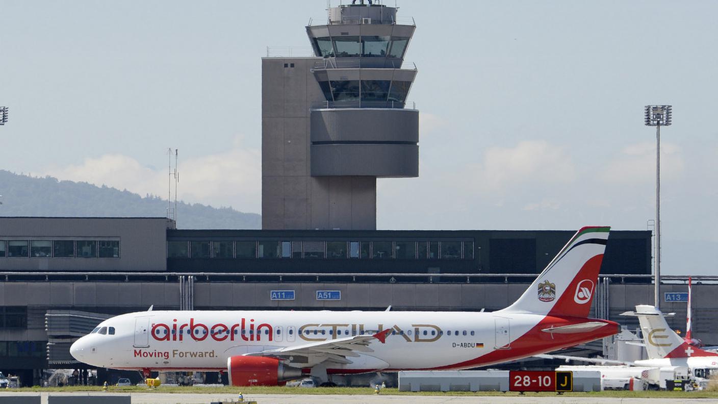 Un apparecchio di Air Berlin a Kloten