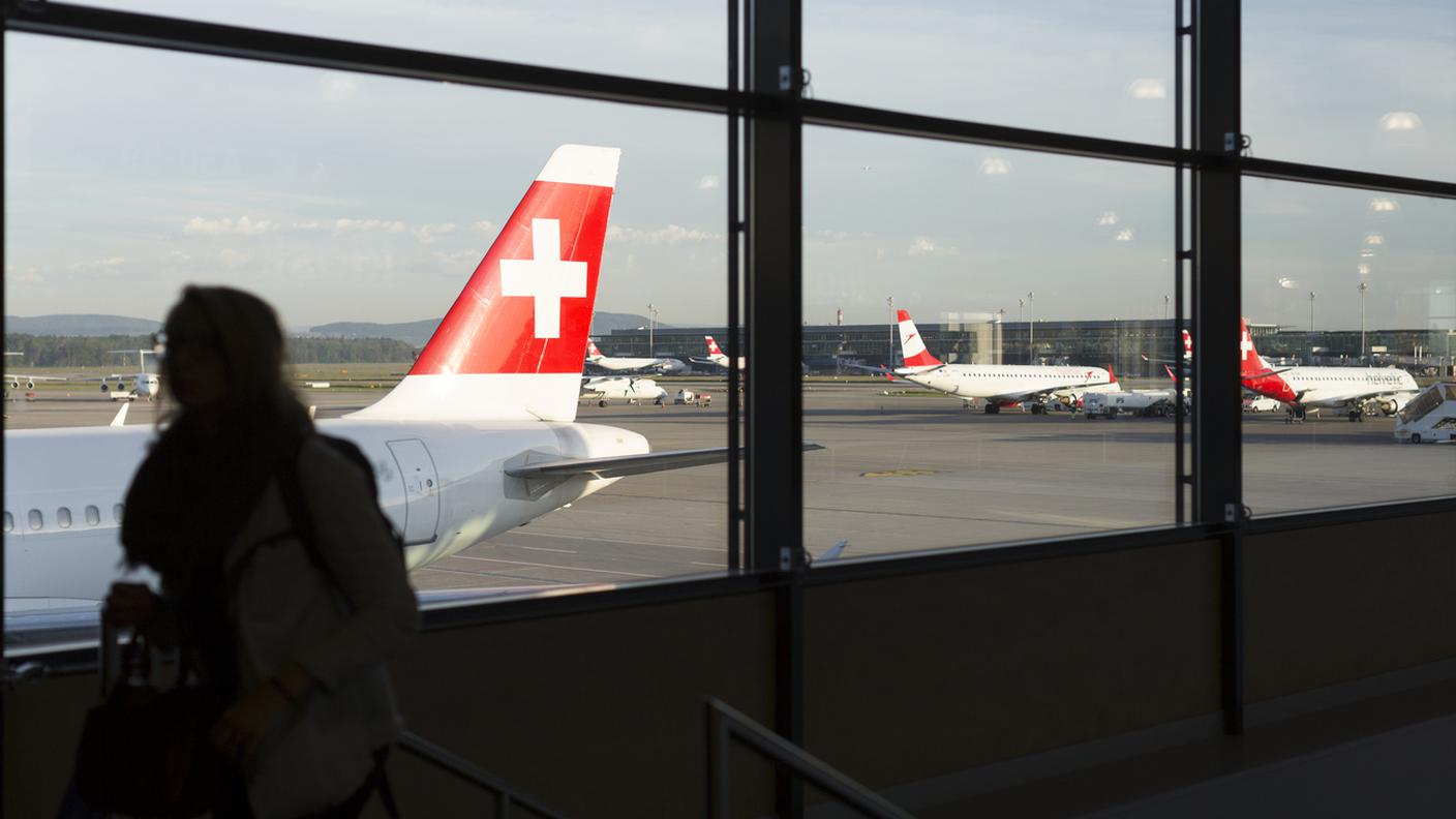 Un'immagine scattata all'aeroporto di Zurigo Kloten