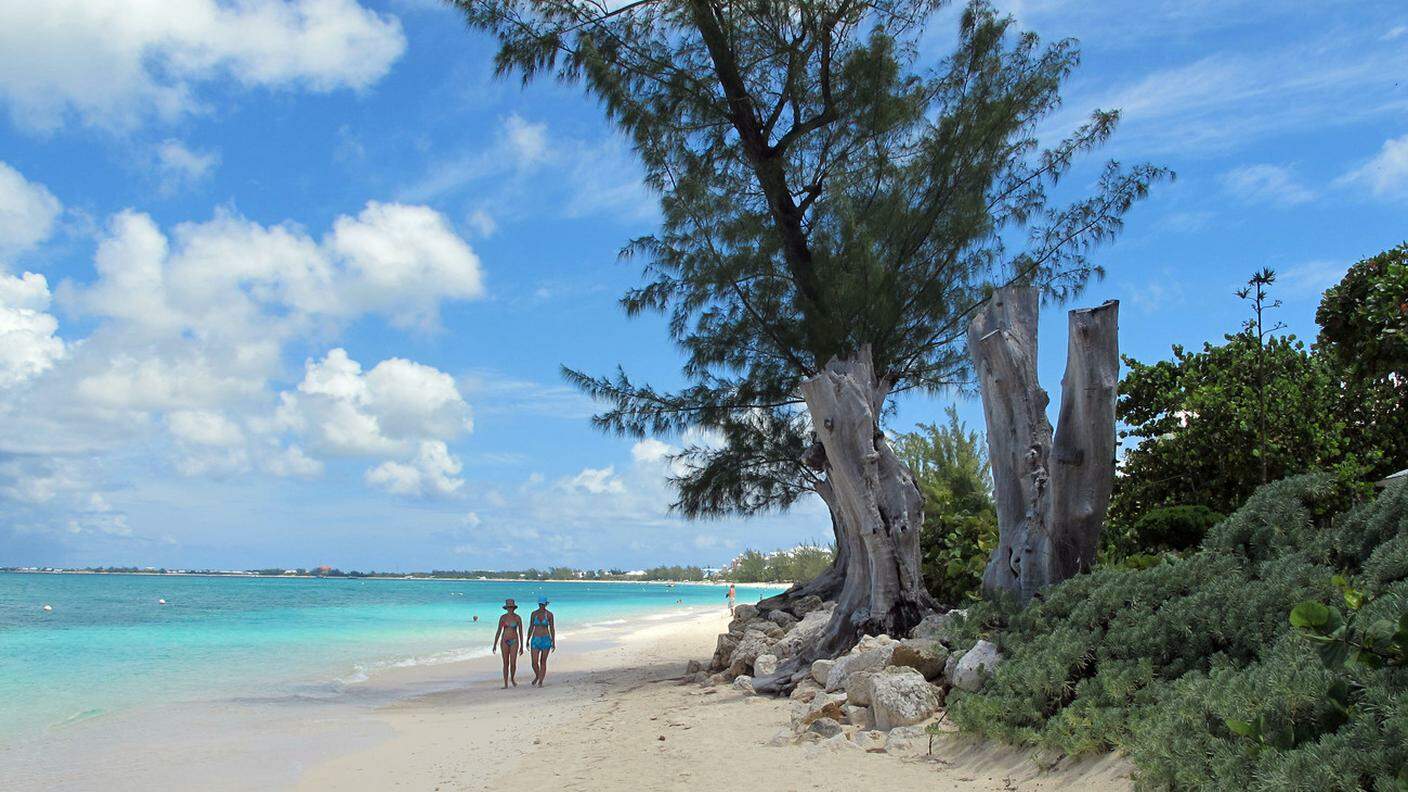 Un'immagine scattata alle isole Cayman, noto paradiso fiscale