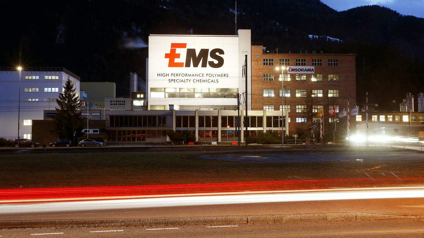 La fabbrica di EMS-Chemie situata a Domat-Ems, nei Grigioni