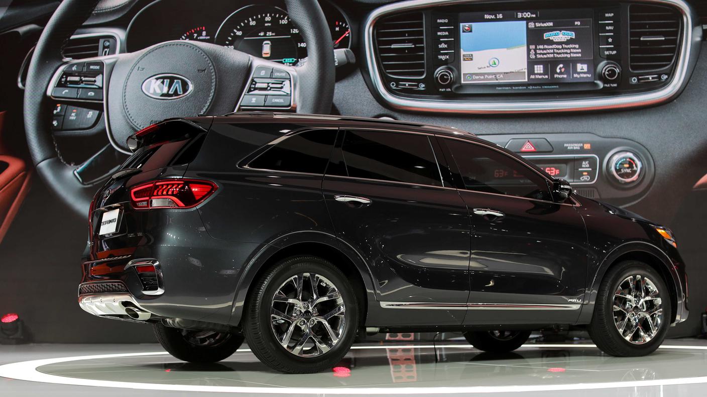 L'ultima generazione del Kia Sorento era in evidenza al salone USA