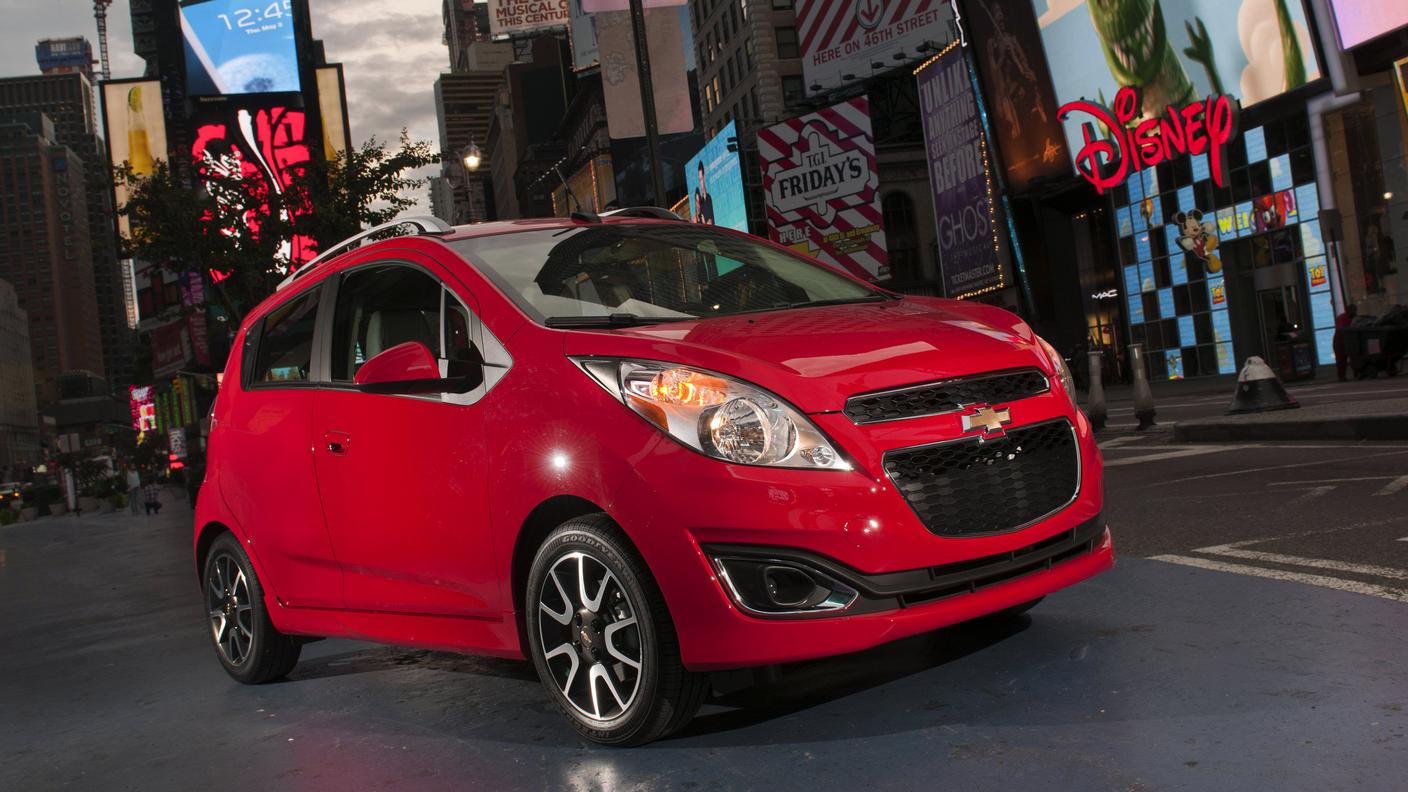 Tra le vetture prodotte da Chevrolet in Corea ci sono citycar come questa Spark del 2013