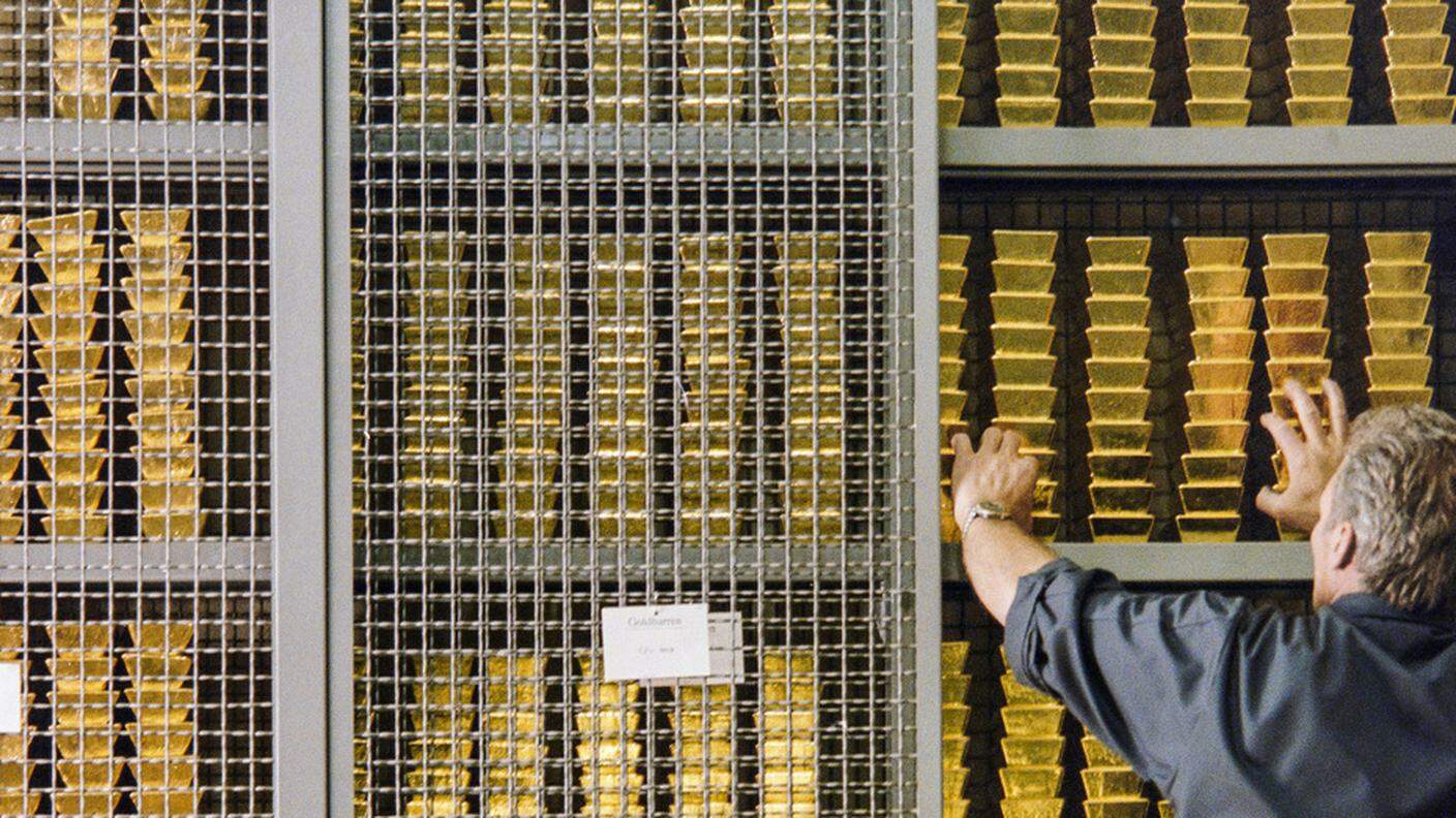 Nei forzieri BNS conservato il corrispettivo in oro di 42'493'360'000 franchi
