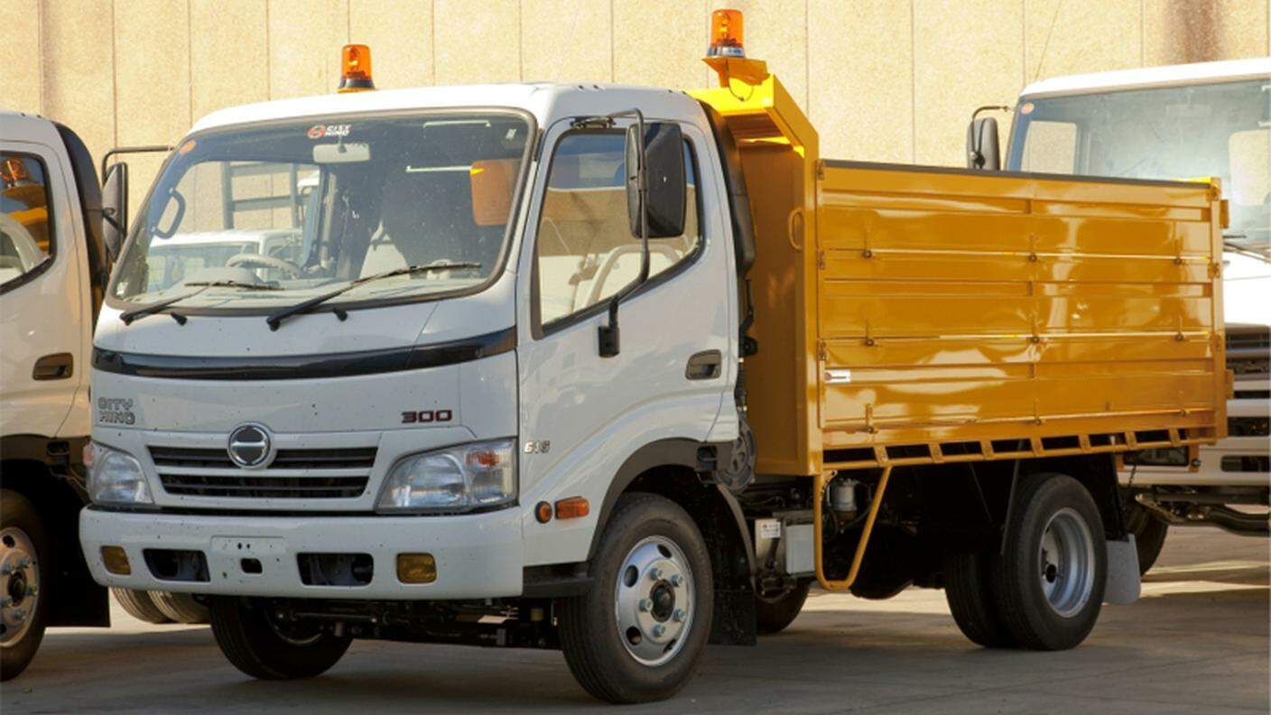 Un veicolo utilitario Hino prodotto in Giappone per diversi mercati internazionali