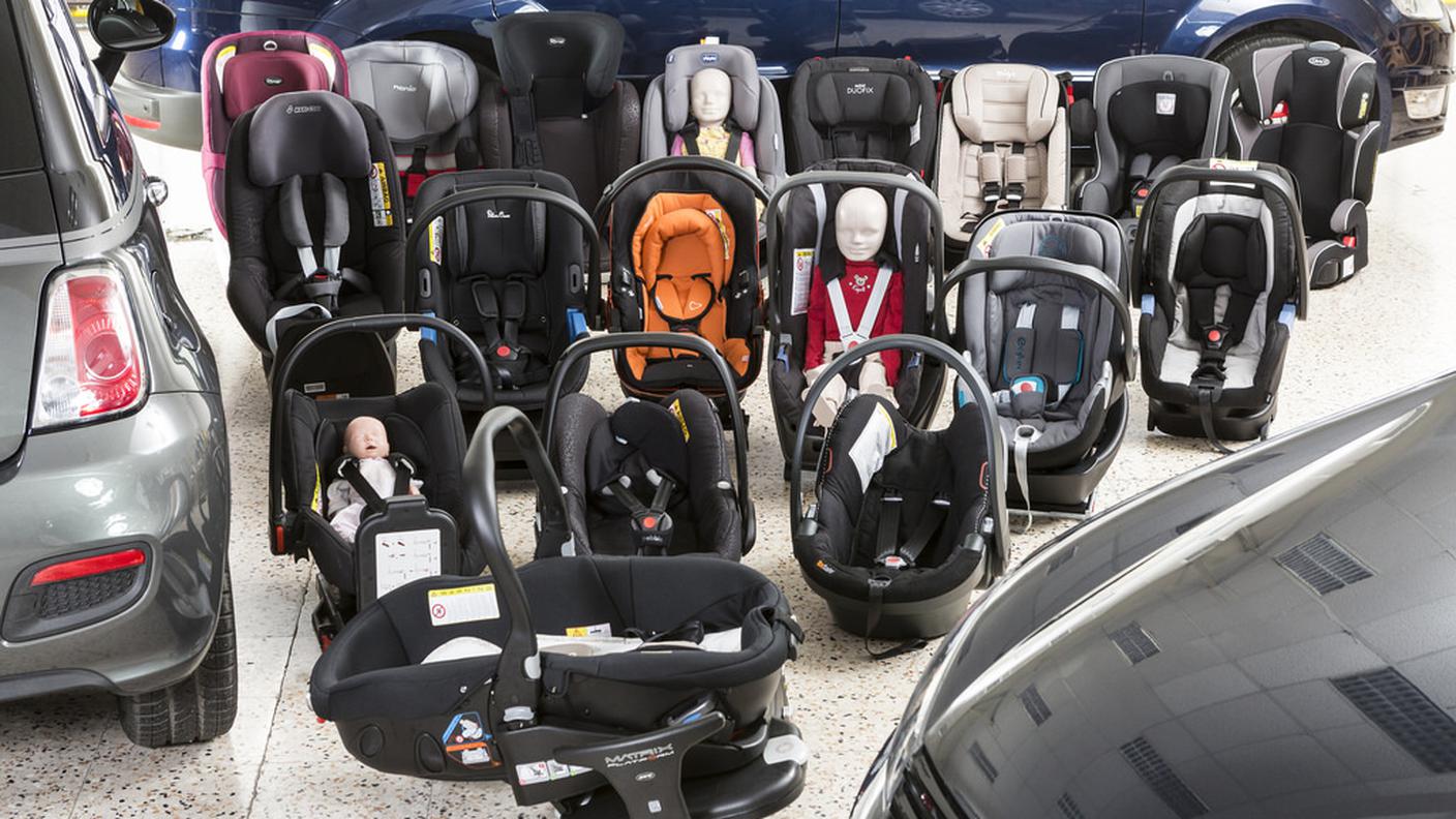I seggiolini sottoposti al test