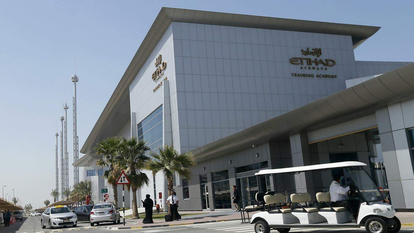 Il quartier generale dell'Etihad ad Abu Dhabi