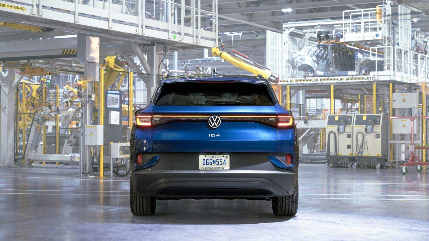 Una Volkswagen ID.4 destinata al mercato americano