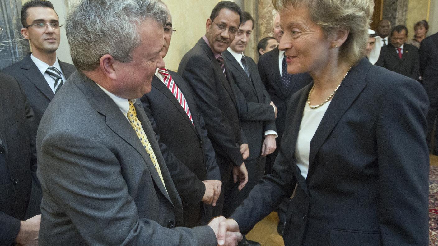 L'ambasciatore Jones in gennaio con la presidente della Confederazione