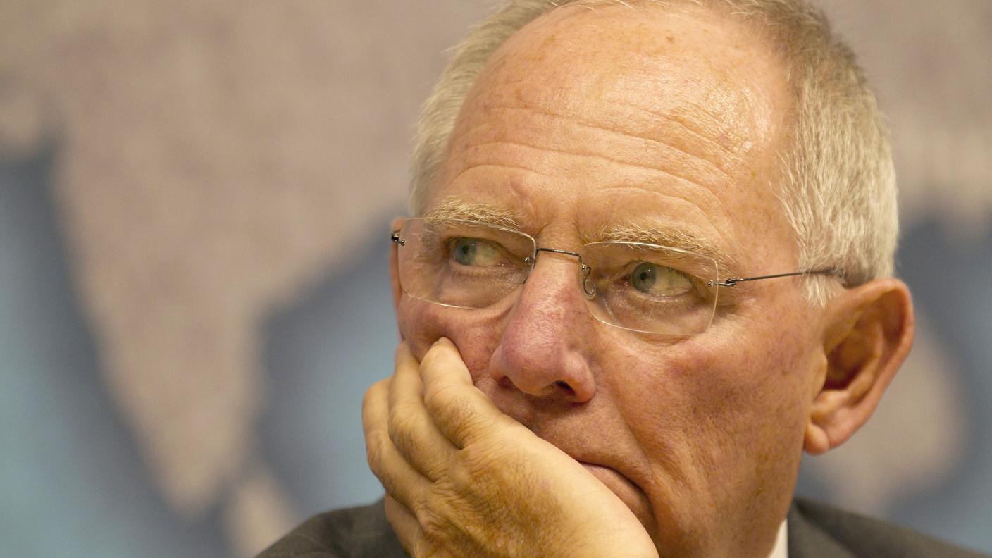Il ministro delle finanze tedesco Wolfgang Schäuble