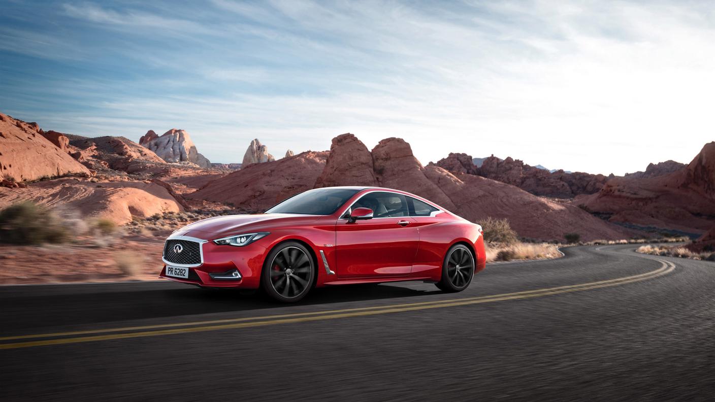 L'aspetto elegante e dinamico del nuovo coupé Infiniti